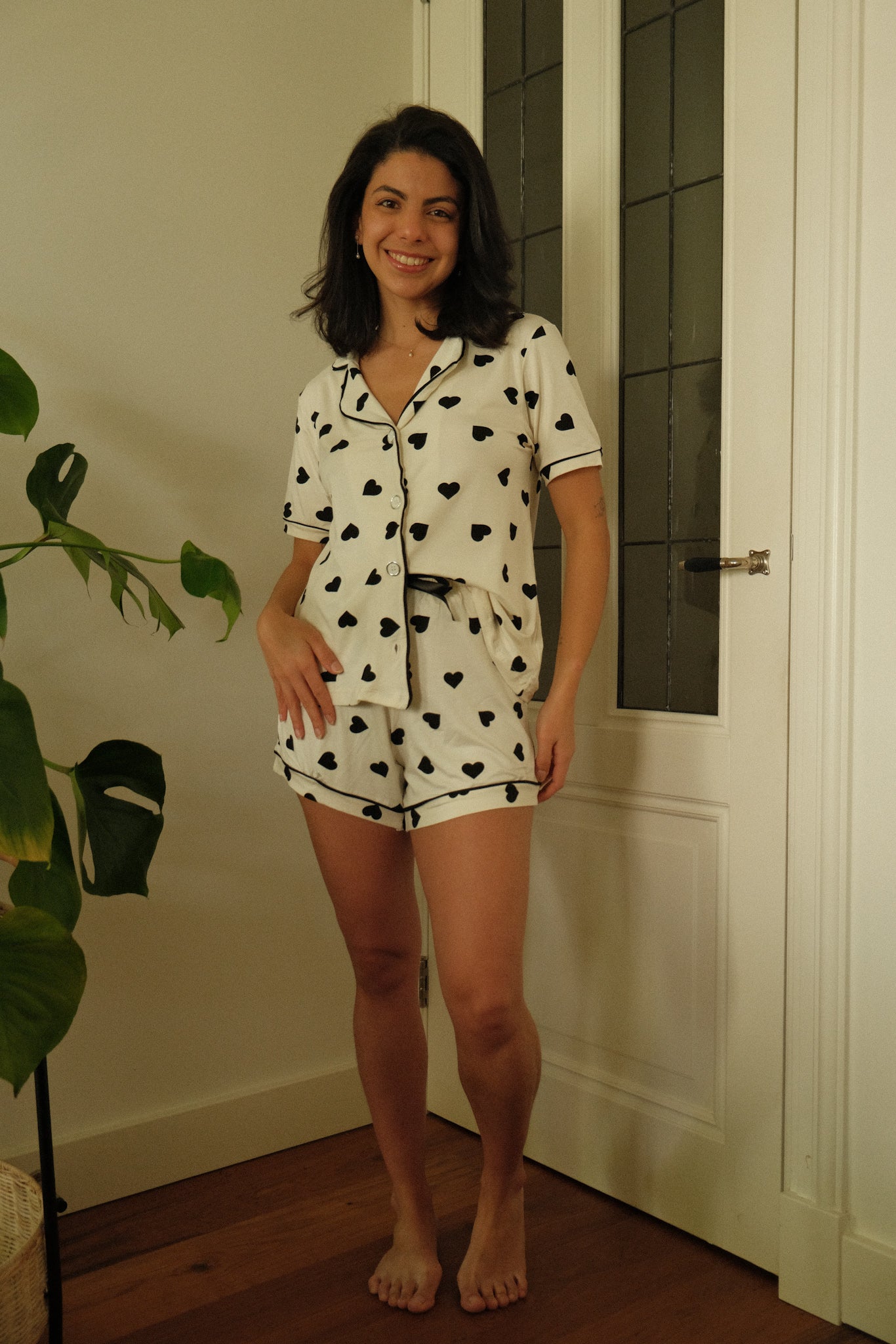 Midnight heart pajamas
