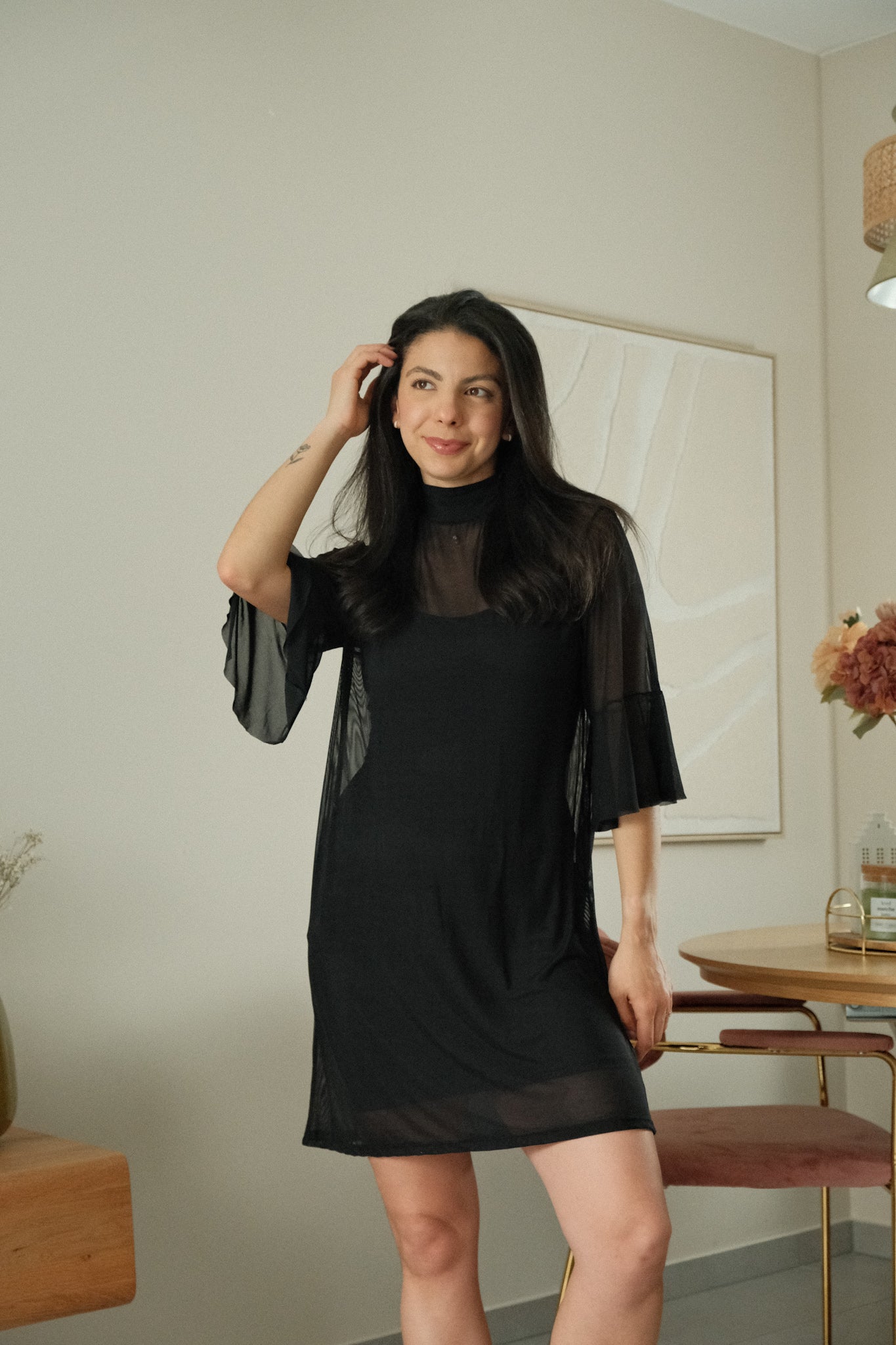 Winnie Mesh Dress + Kim Mini Dress