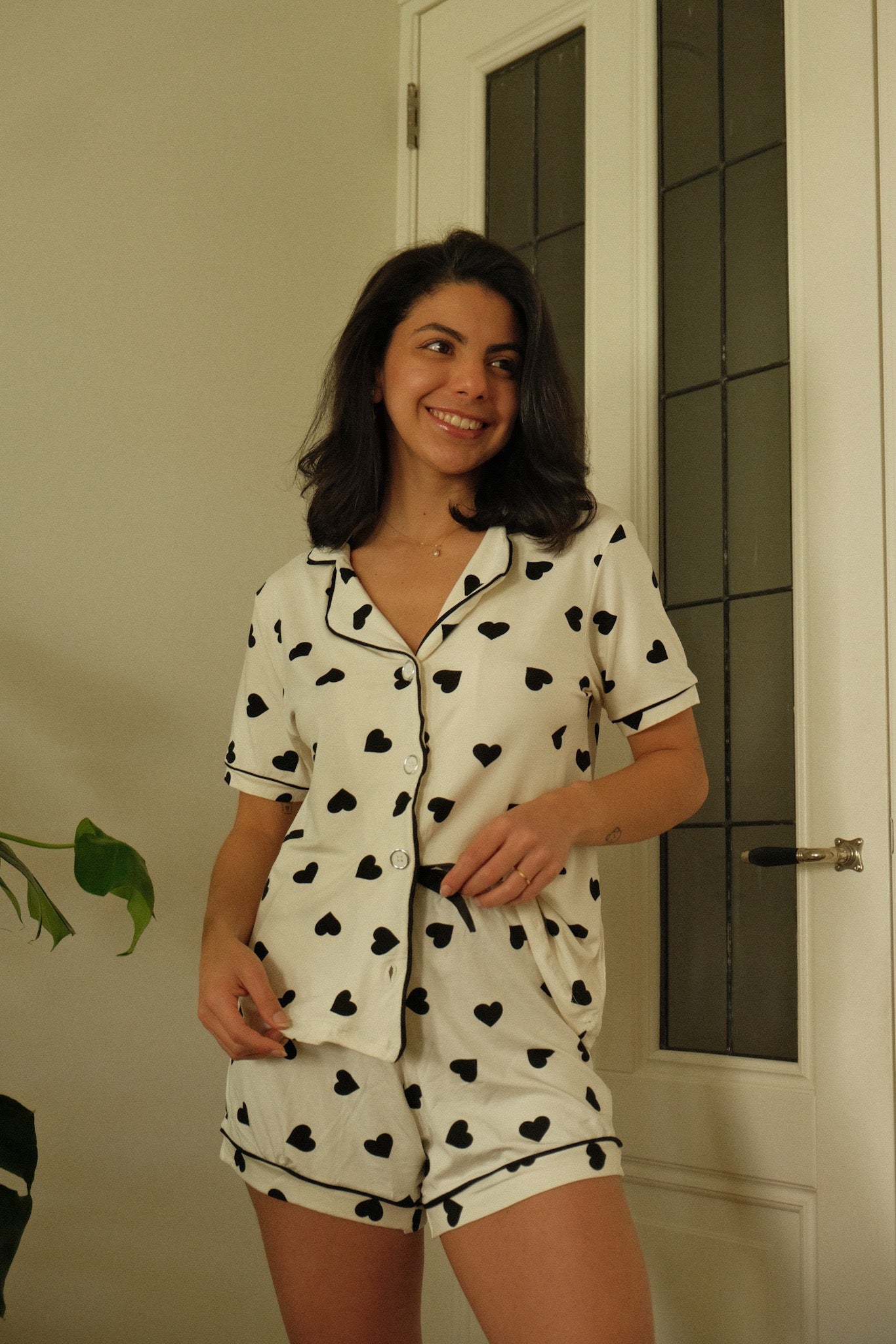 Midnight heart pajamas