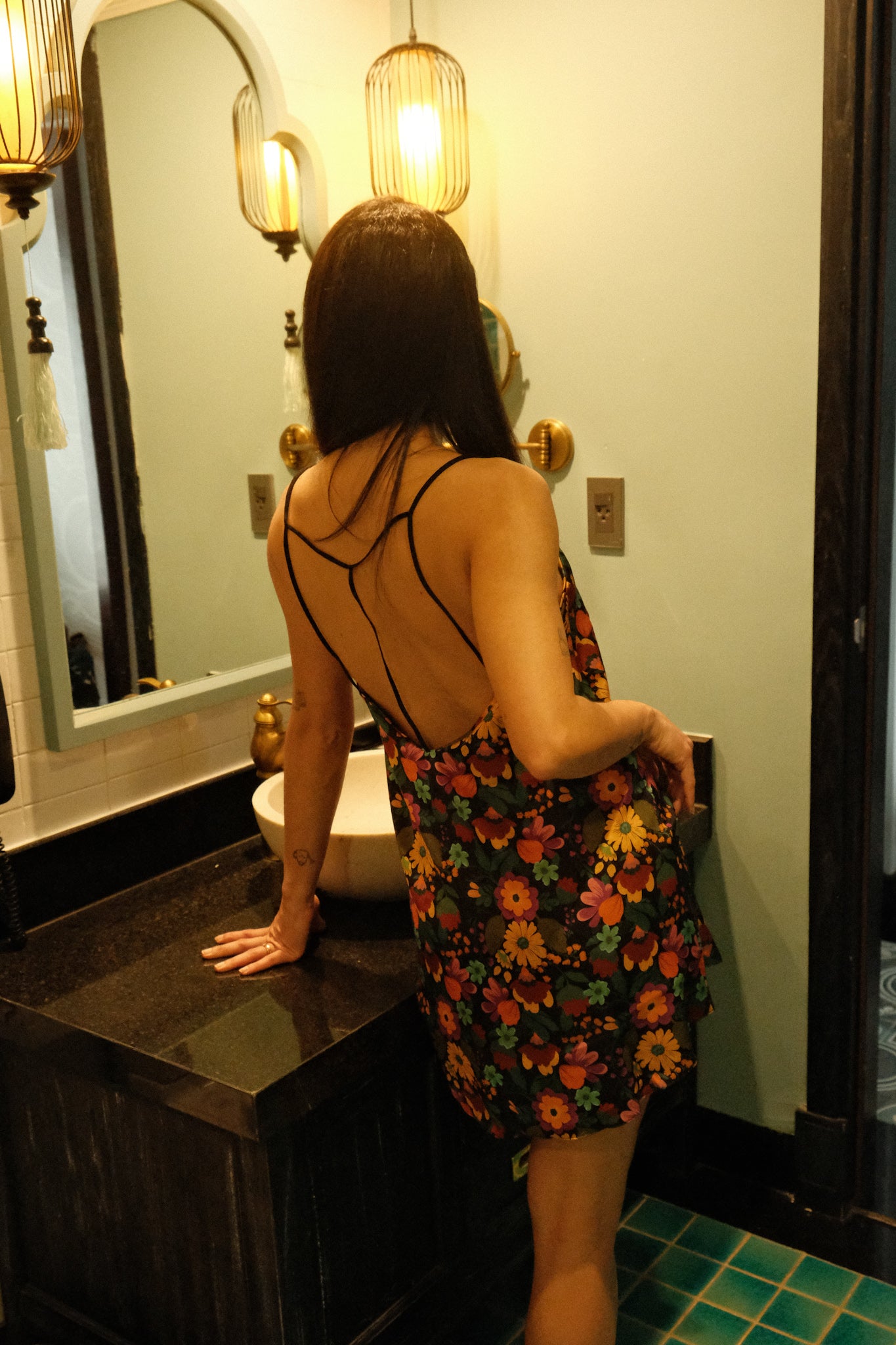 Tulip Floral Slip Dress