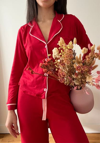 Red long sleeve Pajama