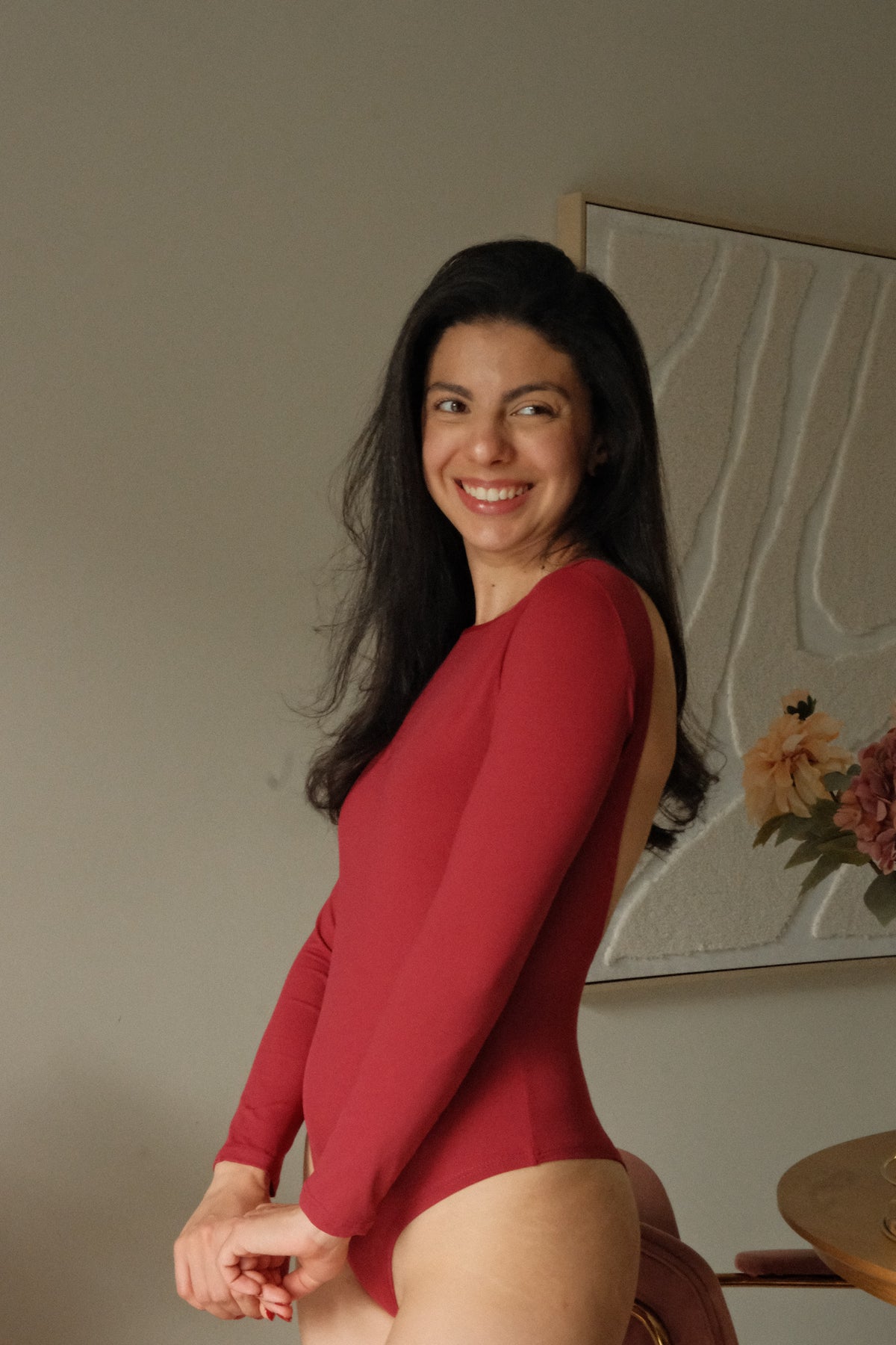 Burgundy Bodysuit