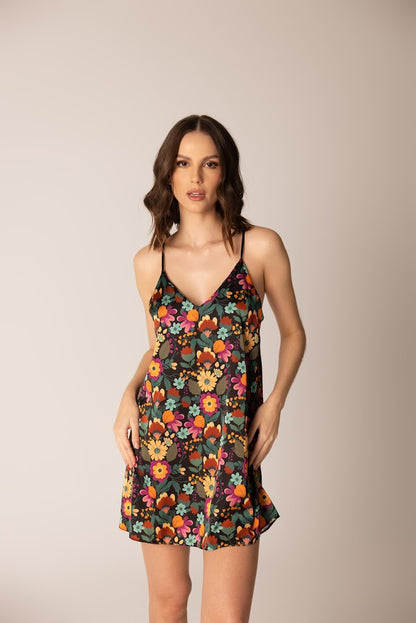 Tulip Floral Slip Dress