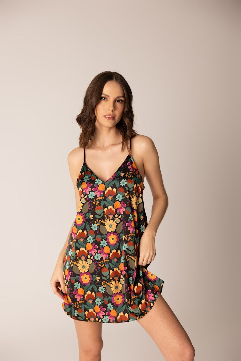 Tulip Floral Slip Dress