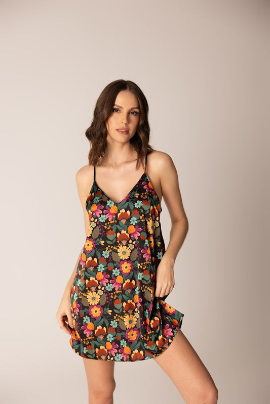 Tulip Floral Slip Dress