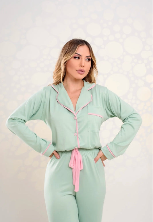 Baby Green long sleeve Pajama