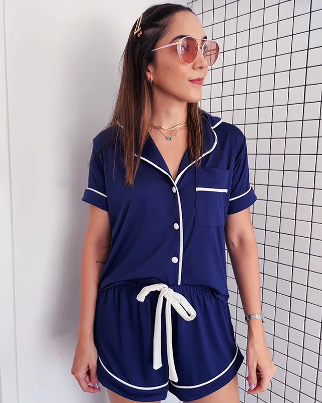 Navy Shorts Pajama