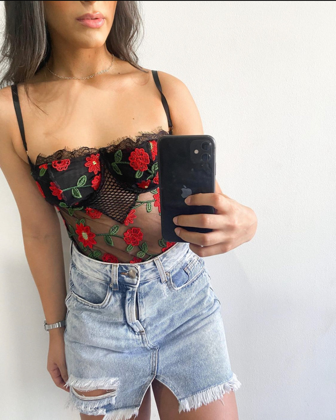 Body Bordado - Vermelho
