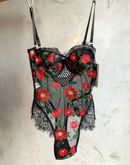 Body Bordado - Vermelho